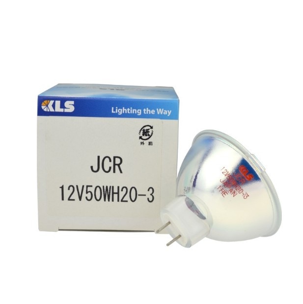 KLS JCR12V50WH20-3 일본 12V50W 할로겐 램프 2000H,SMT AOI 프로젝터, GZ6.35 12V 50W 광섬유 광원